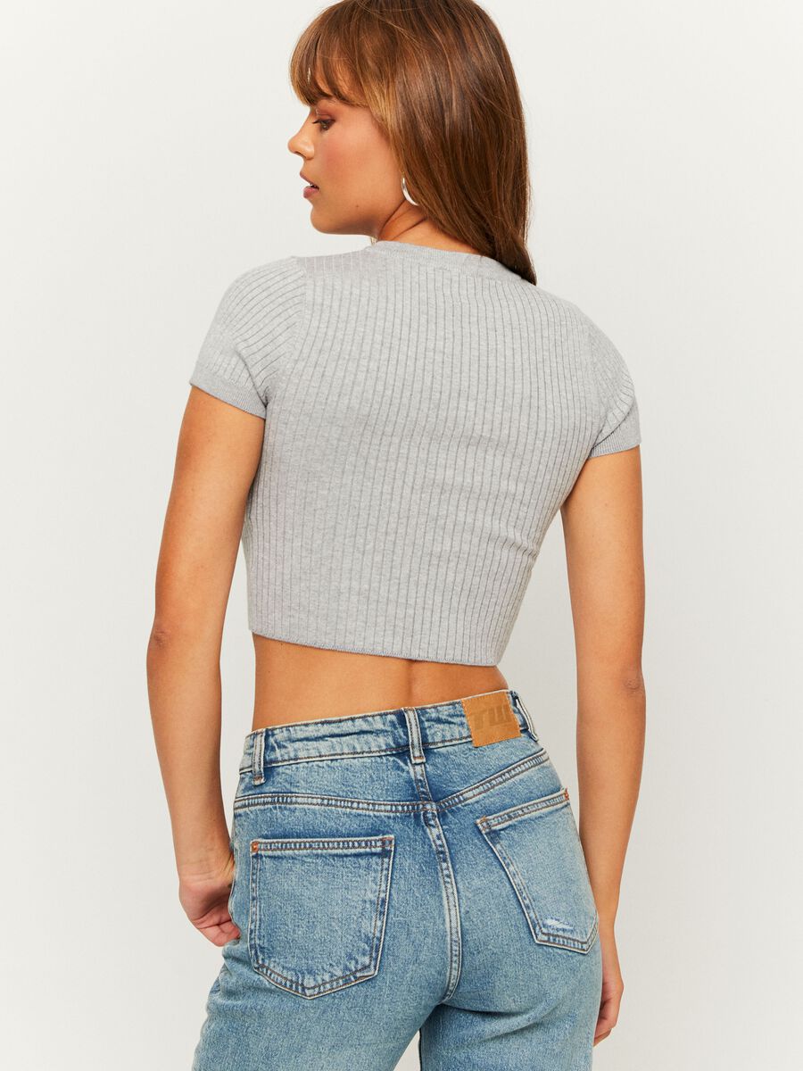T-shirt cropped a coste piatte_2