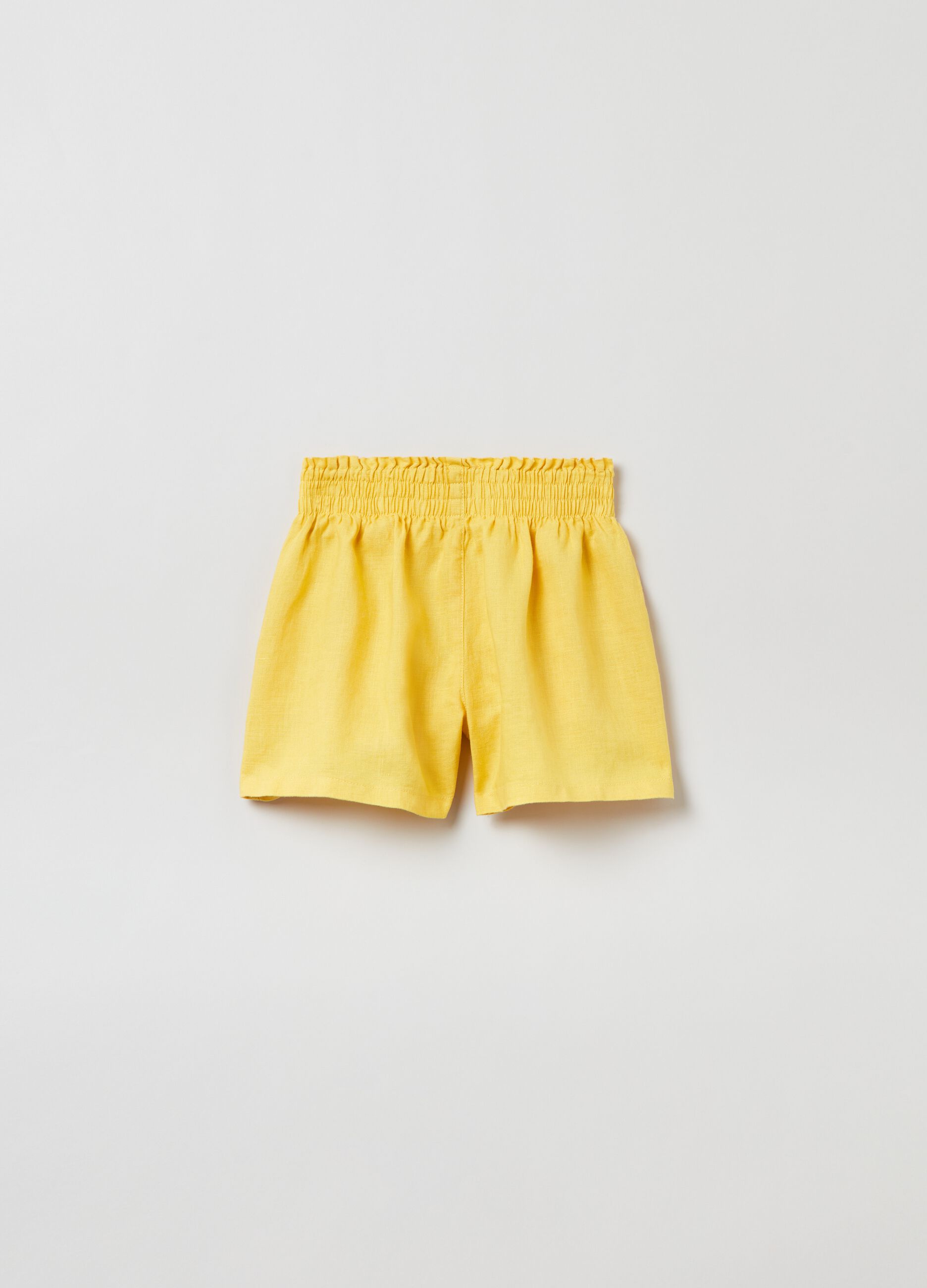 Shorts in lino con tasche_1