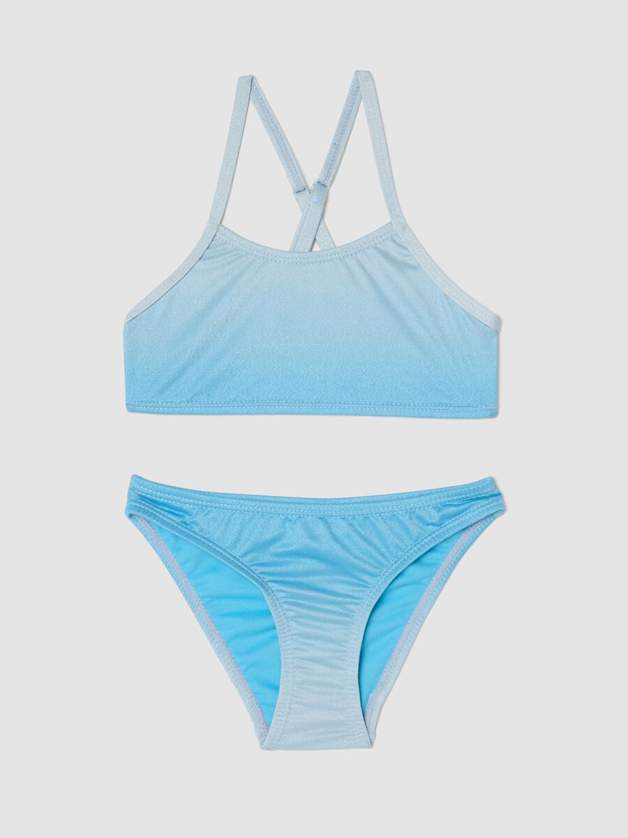 Bikini azzurro in tessuto elasticizzato_0