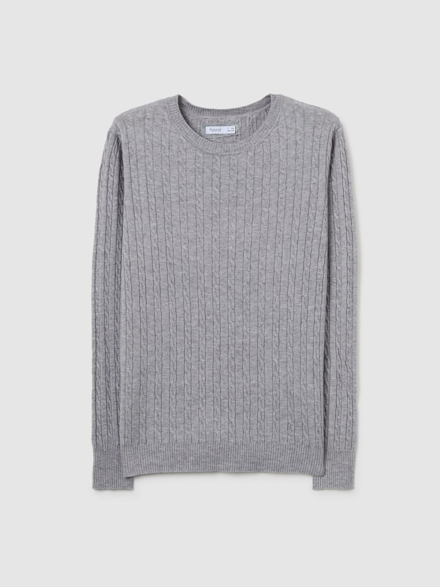 Grey Interwoven Regular Fit Jumper_4