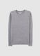 Grey Interwoven Regular Fit Jumper_4