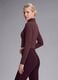 T-shirt viola crop in tessuto elasticizzato con collo rialzato Easy Dry ALTAVIA STUDIO_3