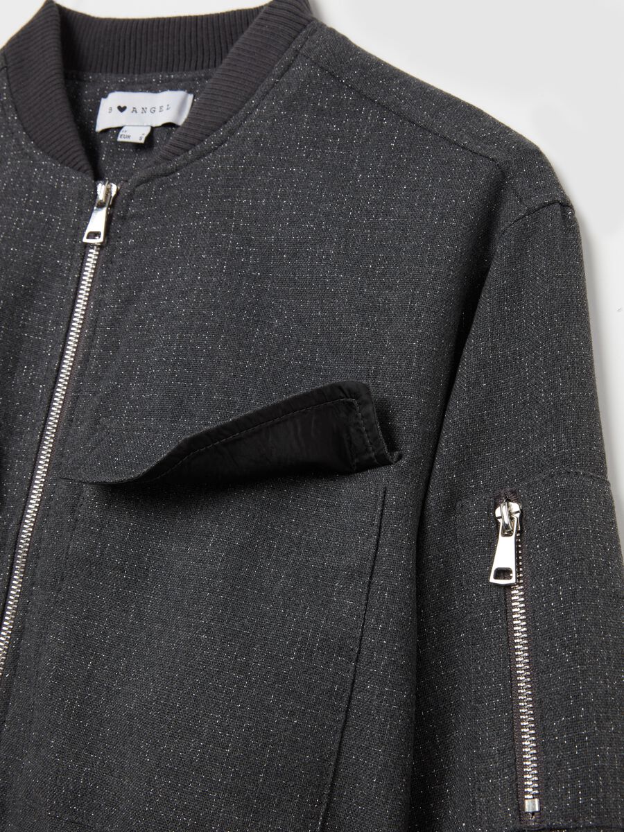 Bomber con lurex full-zip_5