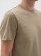 Beige pure cotton regular fit T-shirt_3
