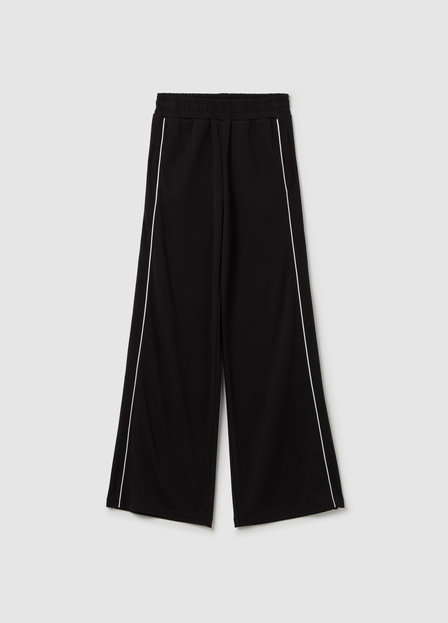 ALTAVIA STUDIO palazzo trousers with contrasting piping