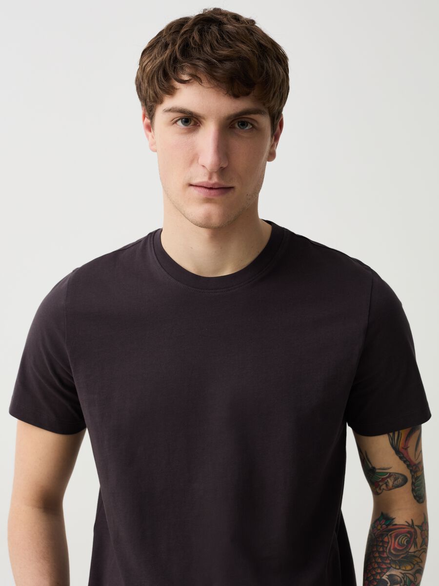 Organic cotton T-shirt with round neck_1