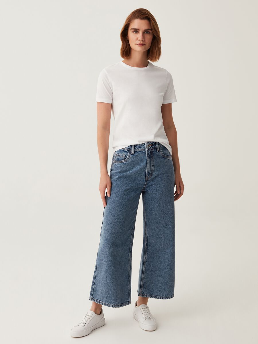 Jeans wide leg cinque tasche_0