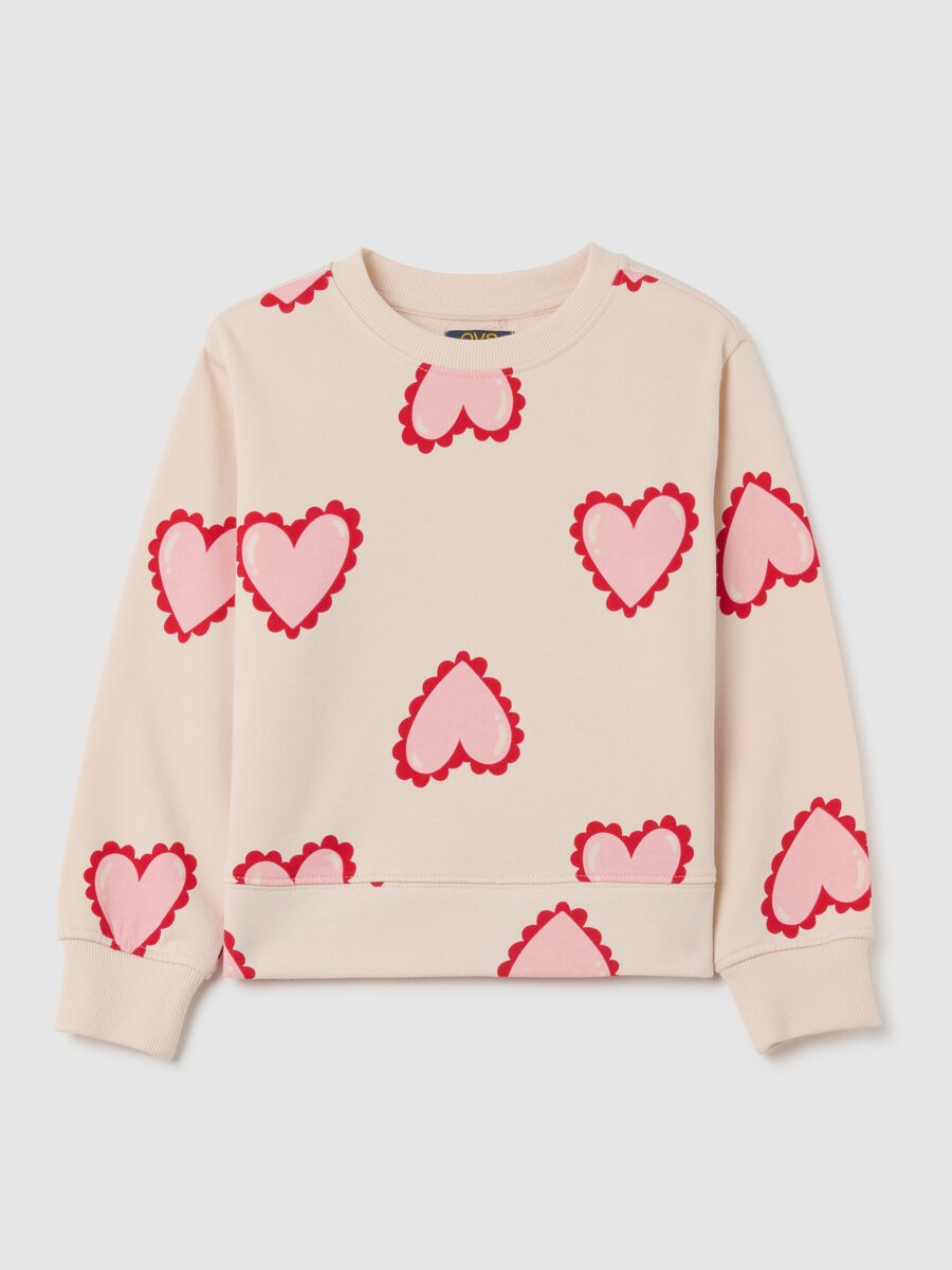 Girls' multicolour pure cotton regular fit sweatshirt_0