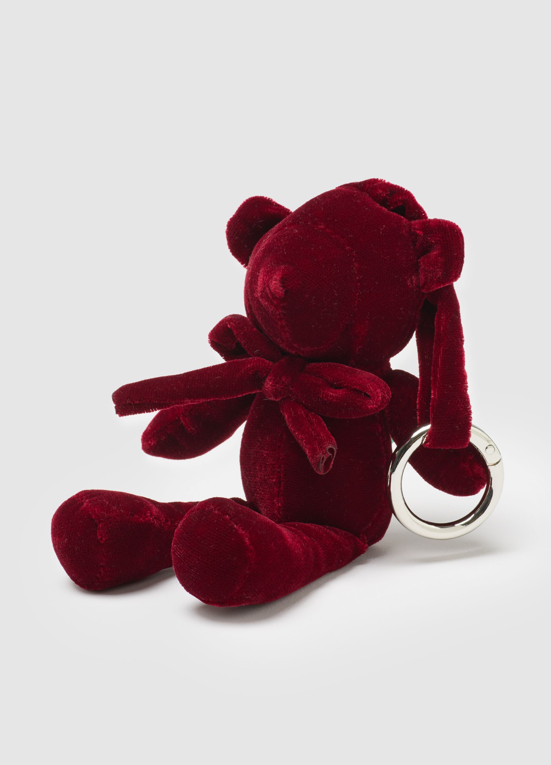 Portachiavi in rosso con orsetto