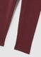 Girls' red skinny cotton leggings_3