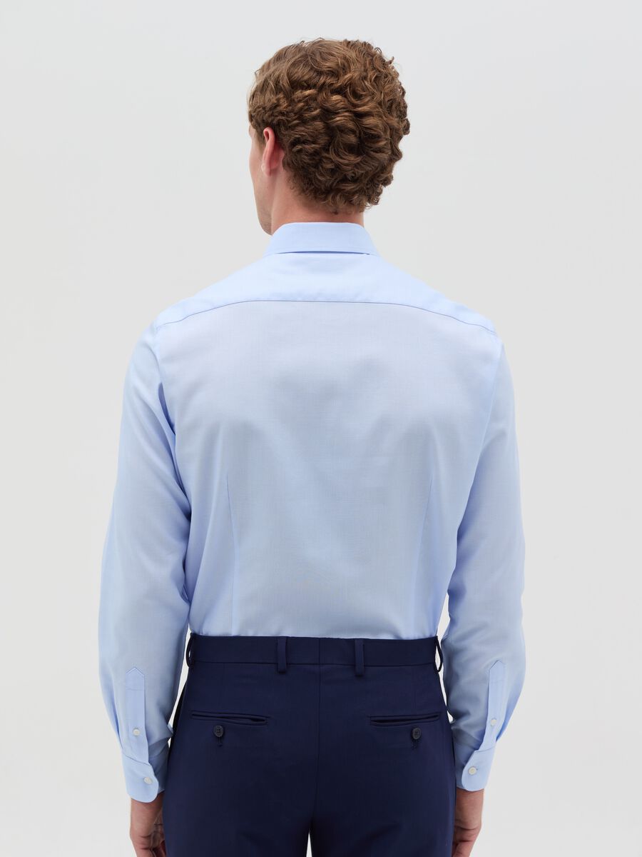 Solid colour slim-fit easy-iron shirt_2