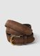 Men&rsquo;s brown genuine leather belt with metal buckle_2