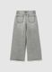 Girls' grey culotte cotton jeans_4