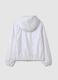 White Hooded Regular Fit Girls' Jacket_4