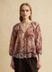 Multicolour regular fit lyocell blend blouse with buttons_2