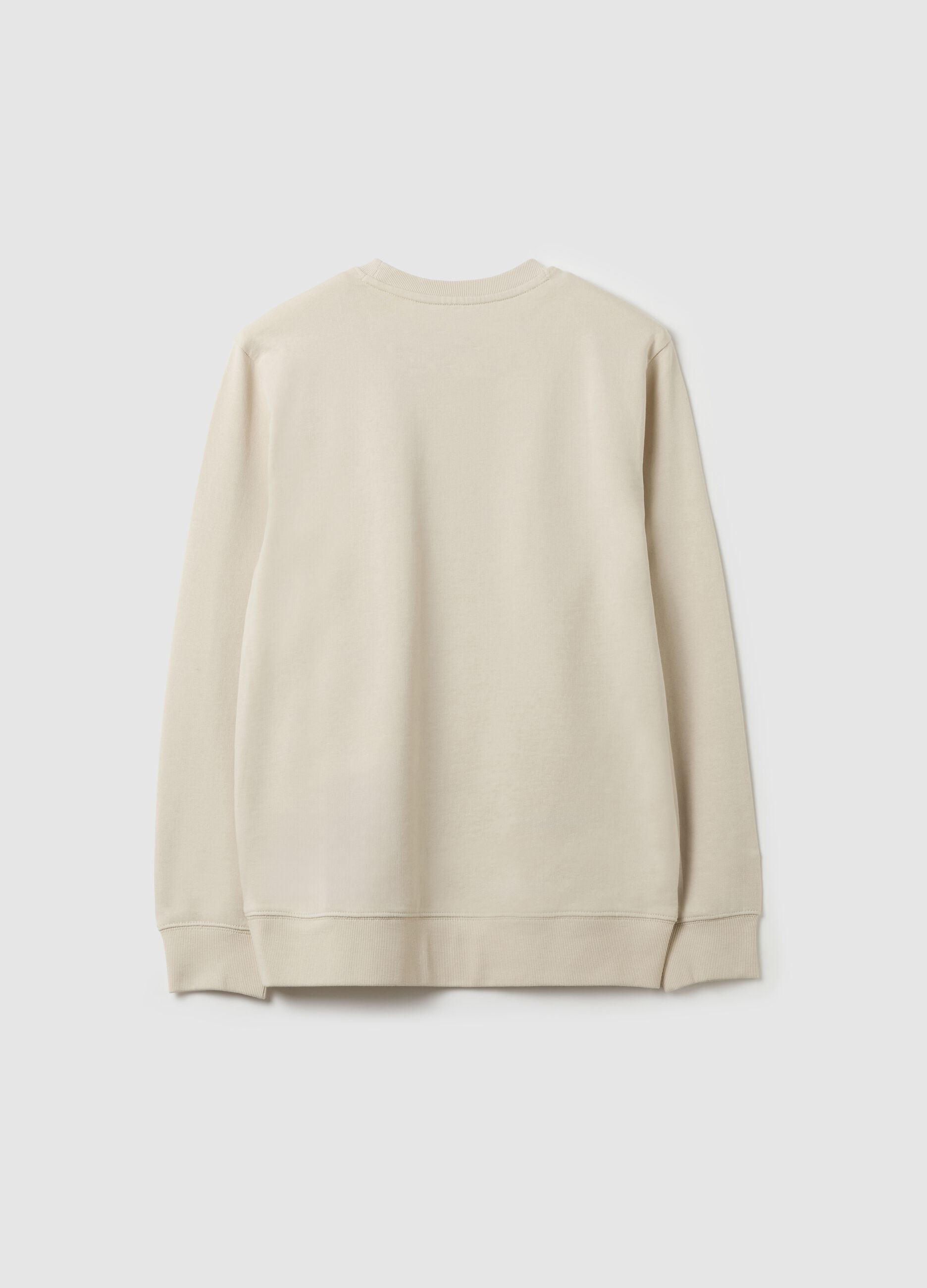 French terry sweatshirt with lettering print