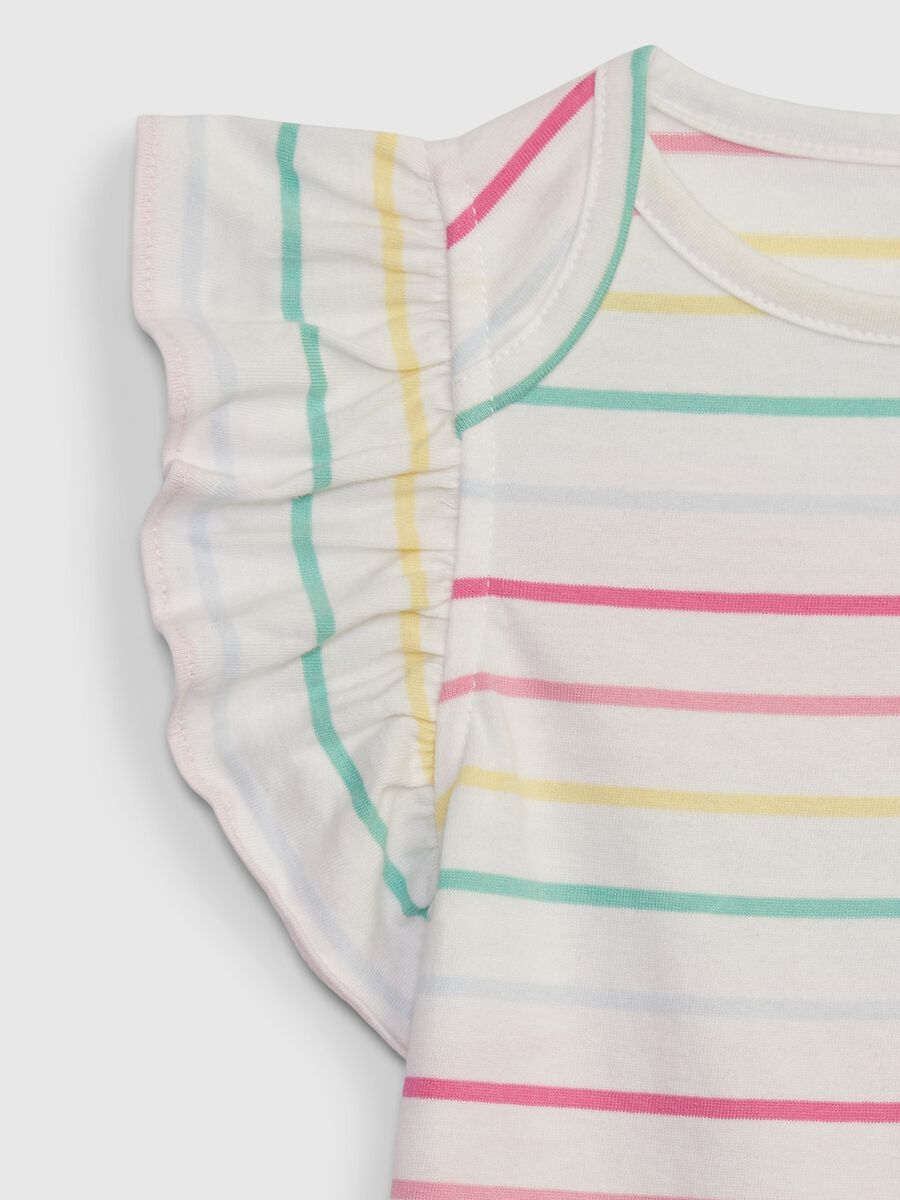 Organic cotton bodysuit with striped pattern_2