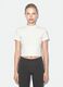 White fitted stretch-cotton T-shirt with high neck_1