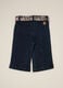 Stretch denim trousers with floral details for girls_1