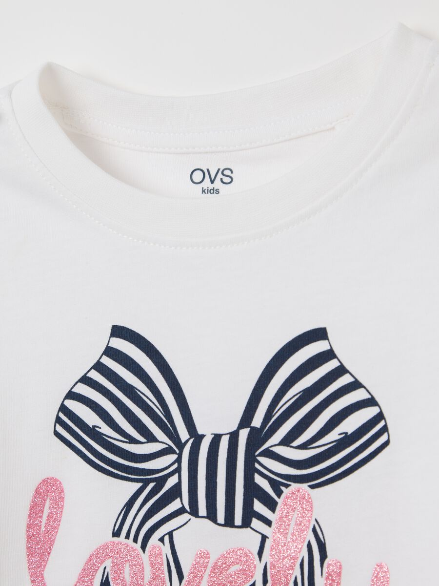 "Lovely" T-shirt with long sleeves in cotton_3