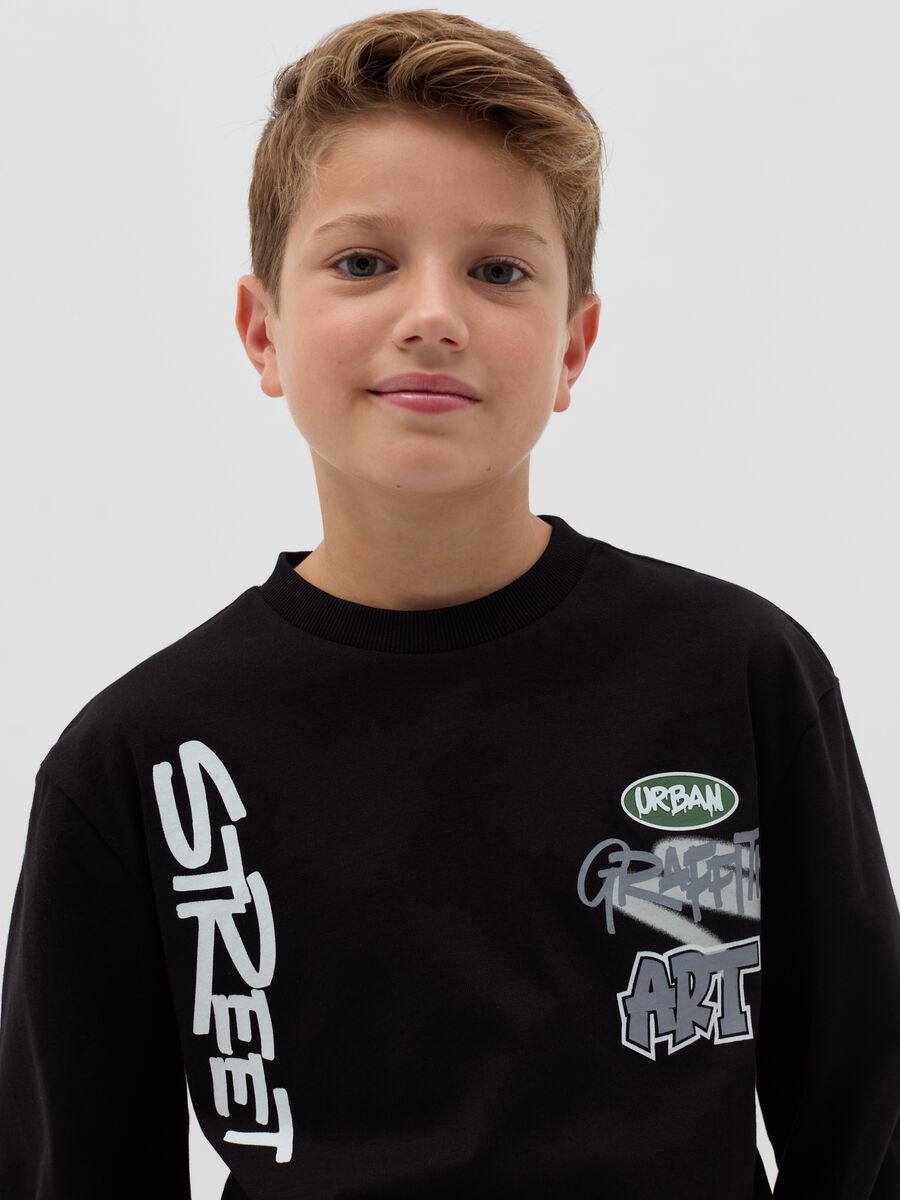 T-shirt a maniche lunghe con stampa_2