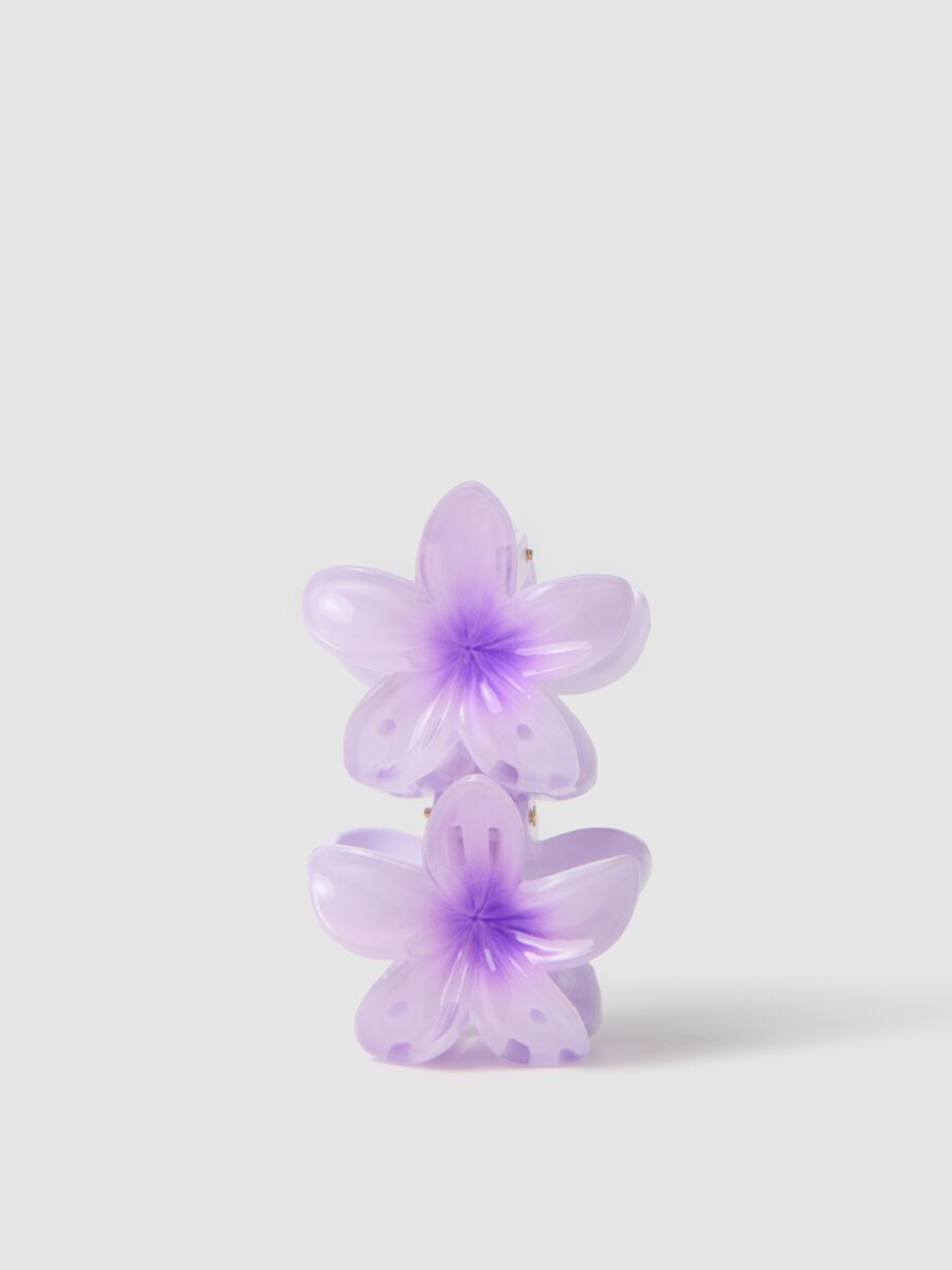 Two-pack hair clips with flower_0