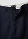 Blue pure linen chino trousers, regular fit_5