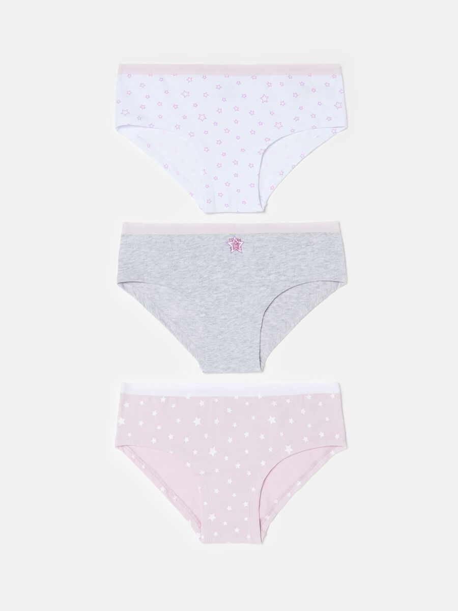 Three-pack organic cotton French knickers_0