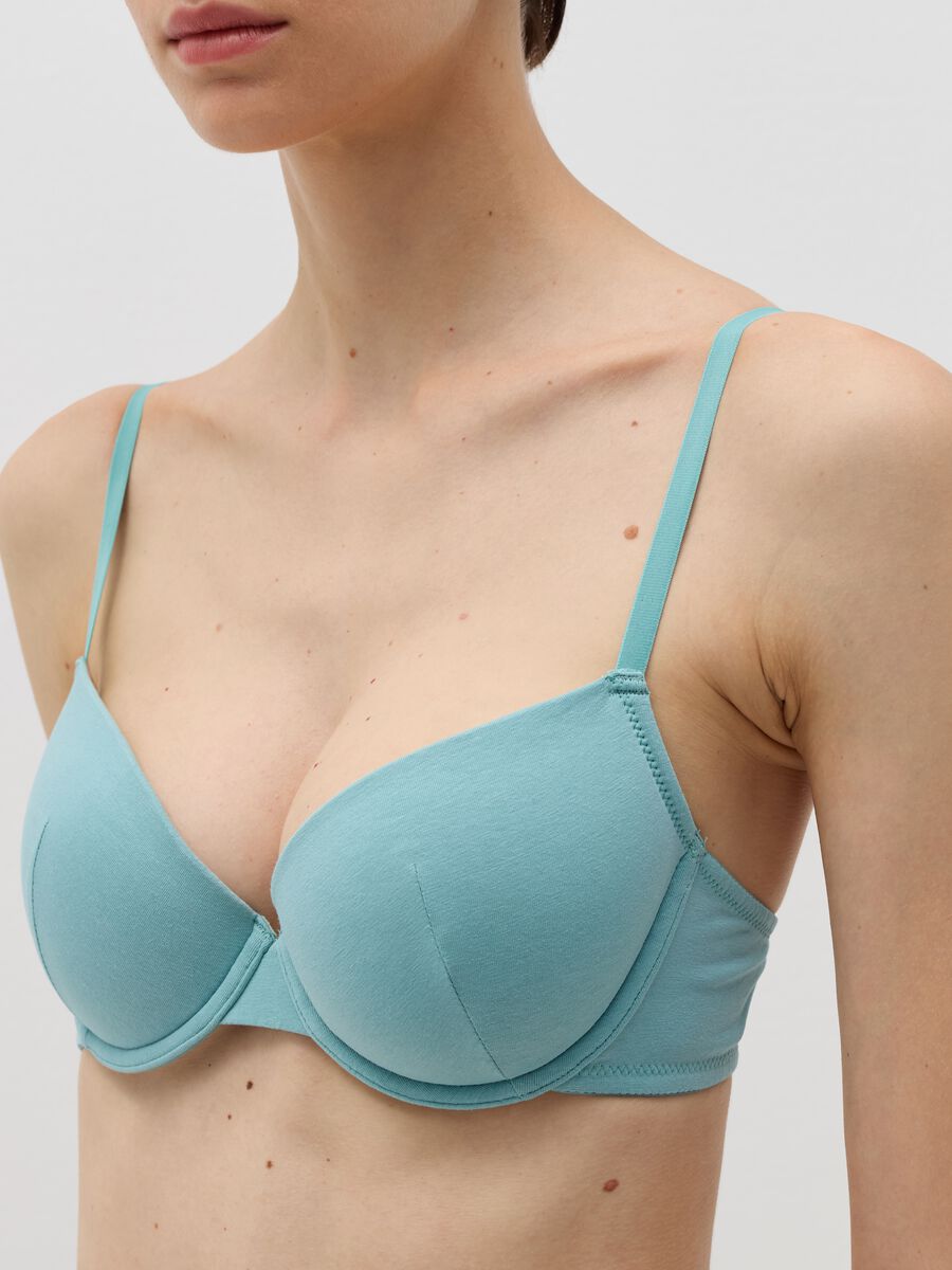 The Padded bra in stretch organic cotton_2