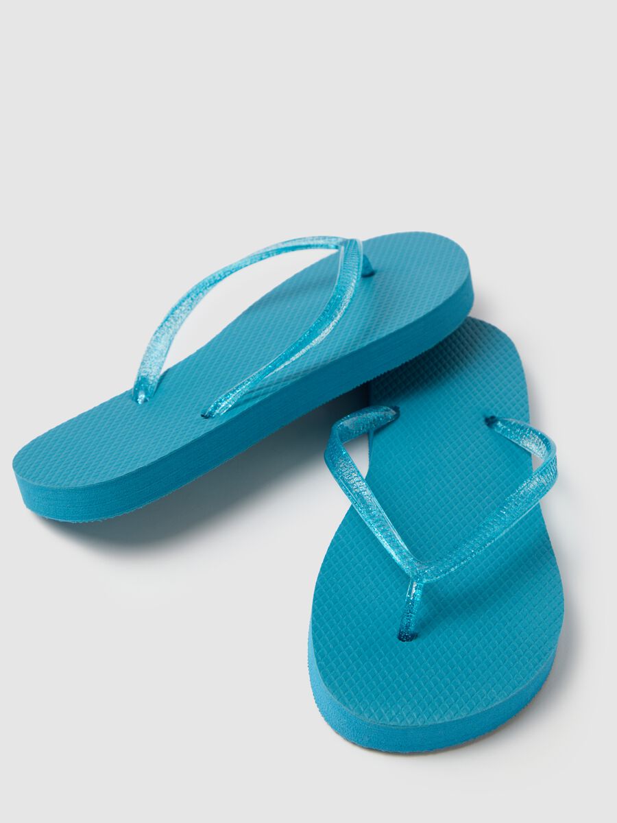 Women's light blue flip-flops_2