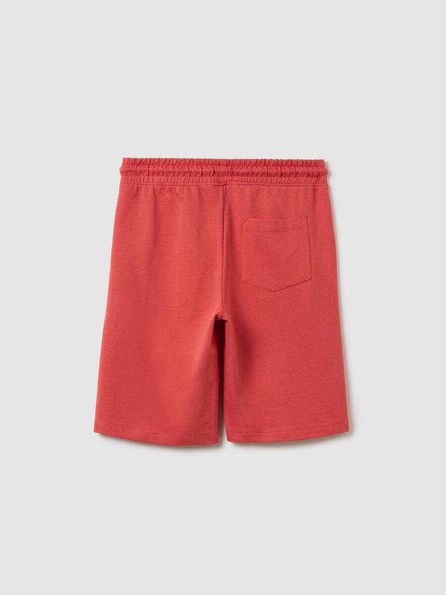 OVS Kids Red Pure Cotton Shorts_1