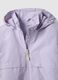 Giacca impermeabile viola regular fit con cappuccio per bambina_3