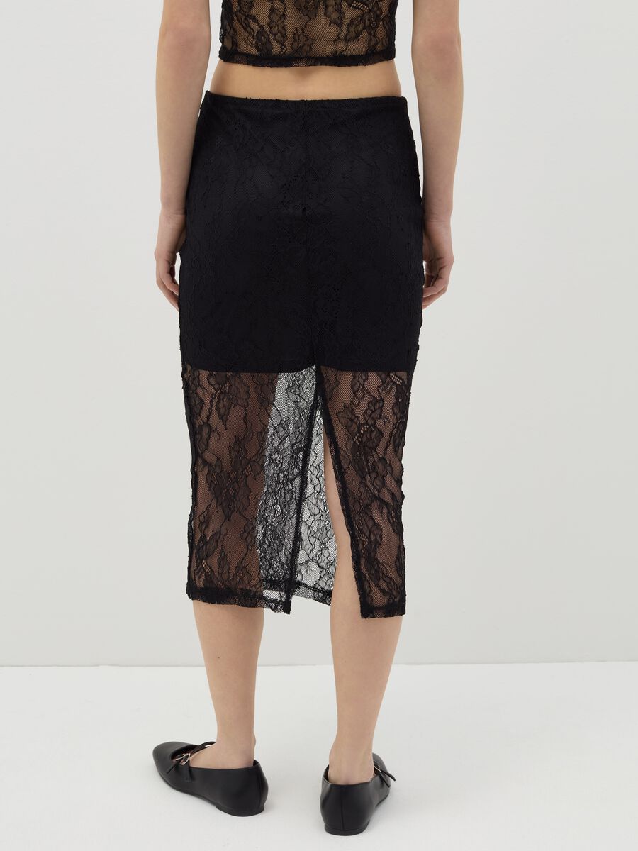 Midi pencil skirt in lace_2