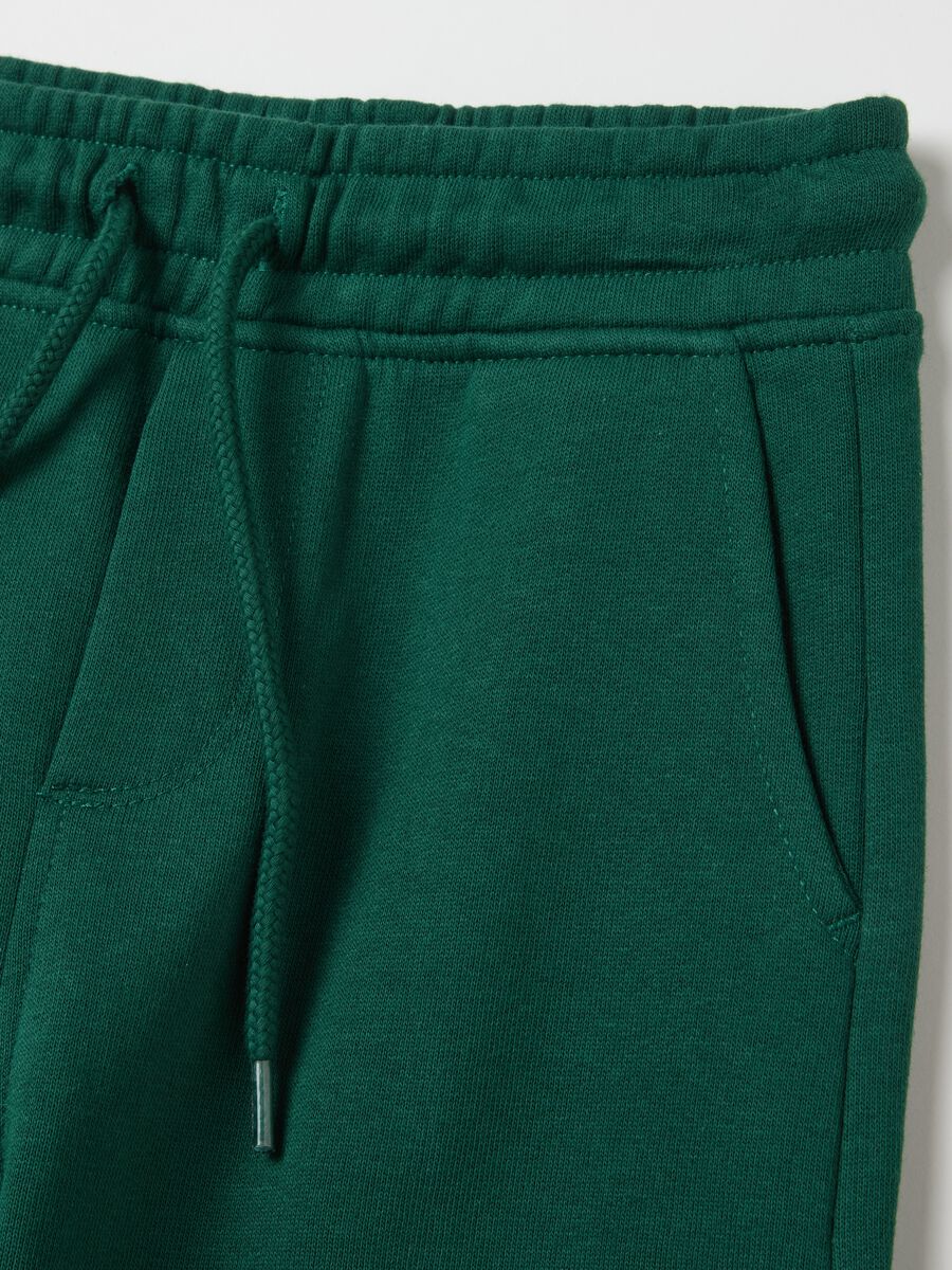 Fleece joggers with drawstring_2