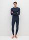 Blue regular fit leggings_0