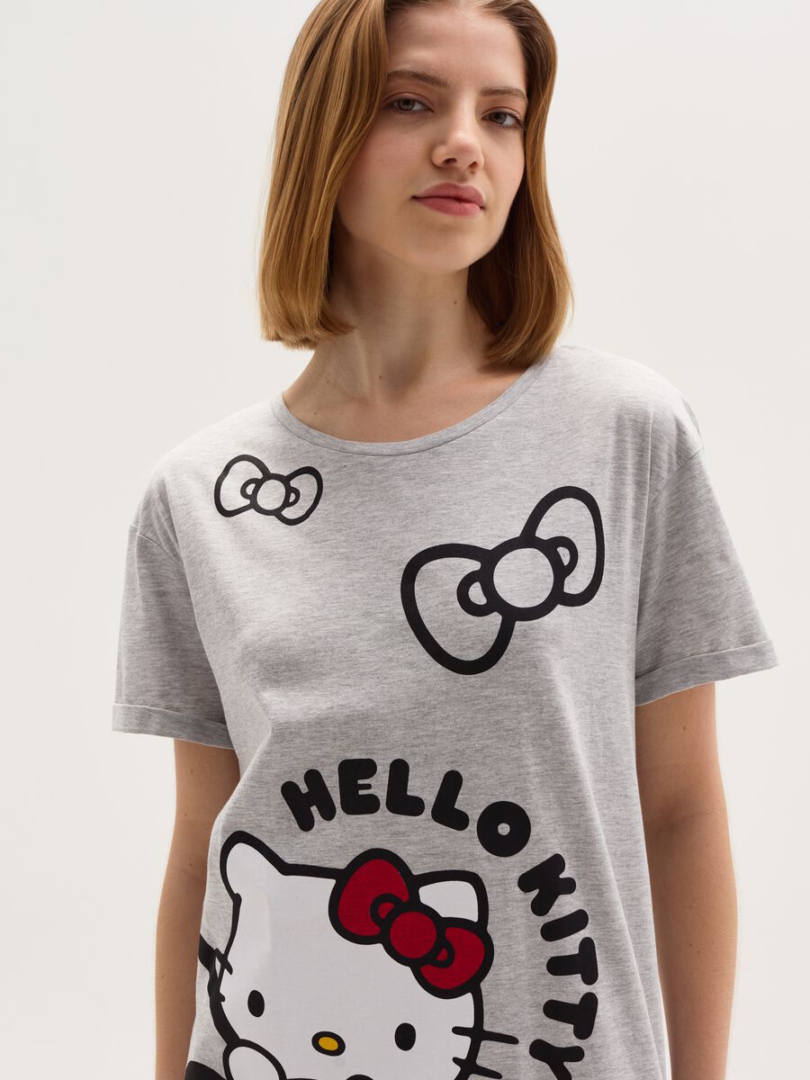 Camicia da notte con stampa Hello Kitty_1