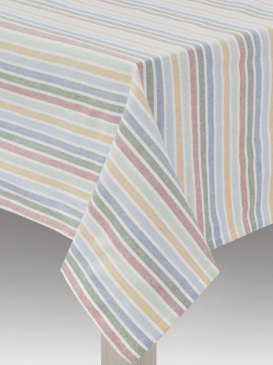 4-seater tablecloth in yarn-dyed cotton_0