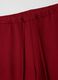 Women's red regular fit pure viscose trousers_5