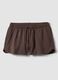 Regular-fit brown cotton-blend shorts with drawstring_4