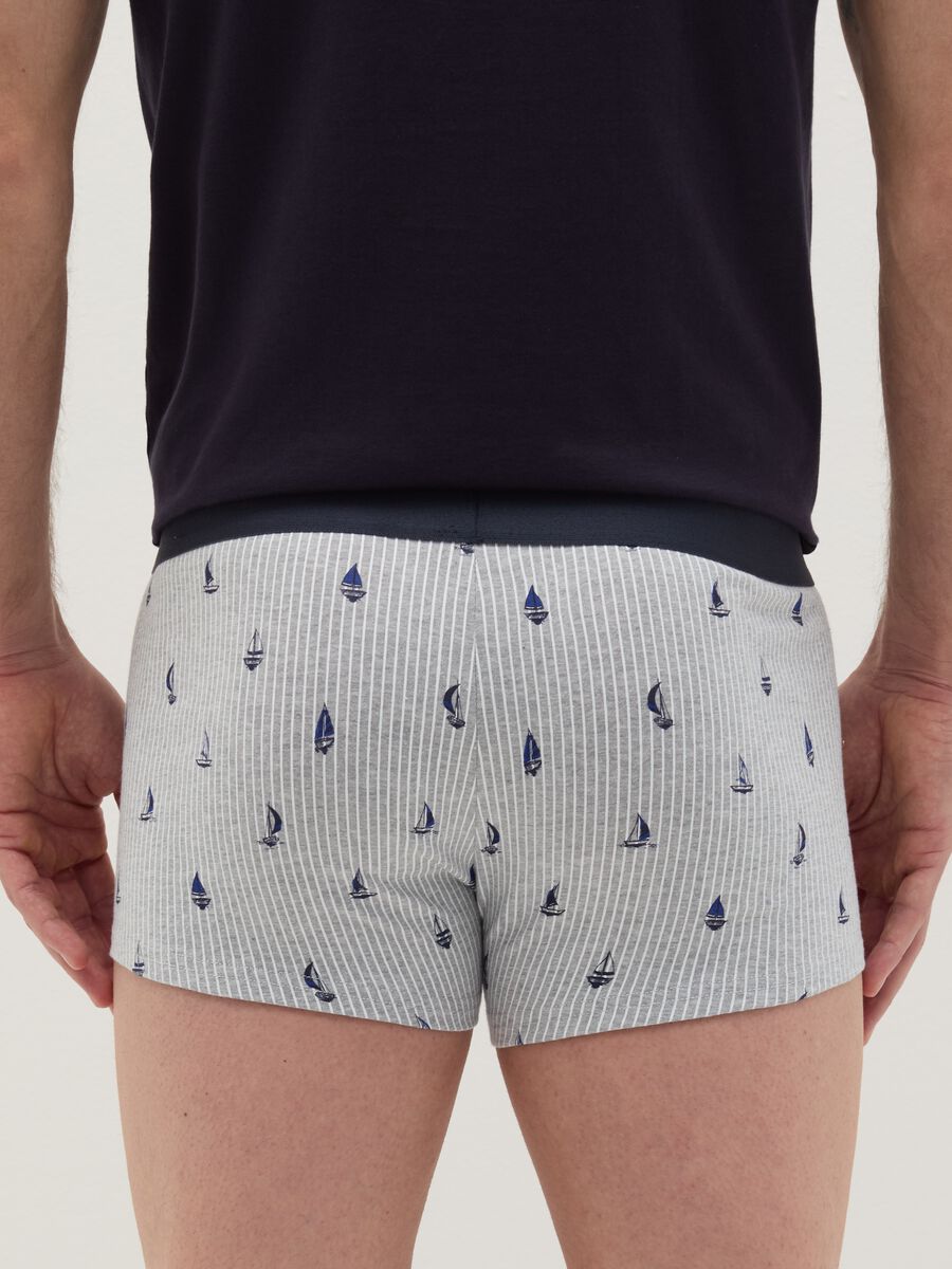 Three-pack boxer shorts in stretch cotton with print_3