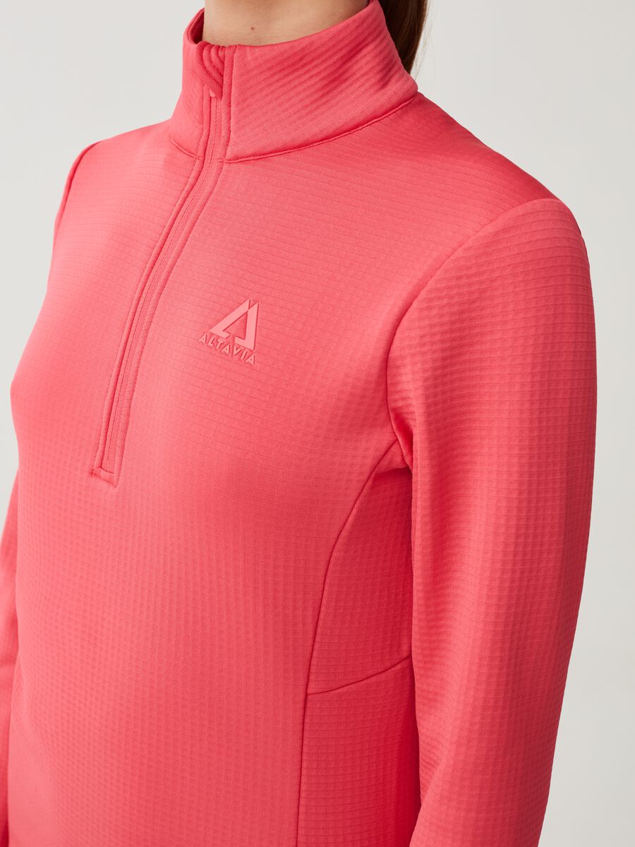 Dolcevita half-zip trama waffle Altavia by Deborah Compagnoni_3