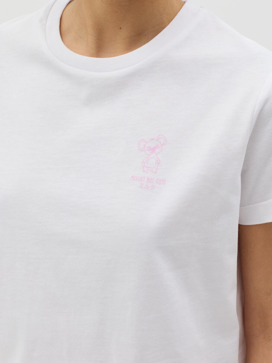 White boxy-fit T-shirt in cotton_2