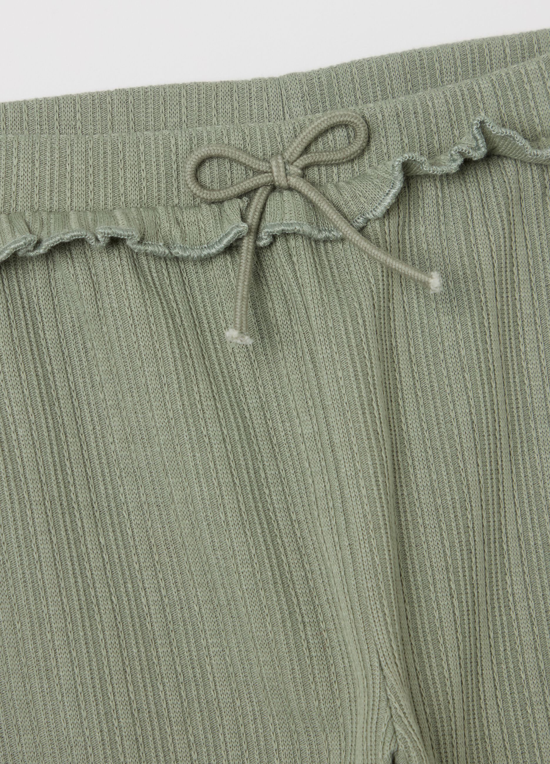 Leggings with jacquard weave