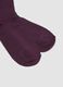 Dark purple socks in stretch organic cotton_1