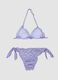 Purple triangle bikini in stretch fabric_1