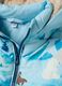 Blue padded hooded jacket with animal print, regular fit_2