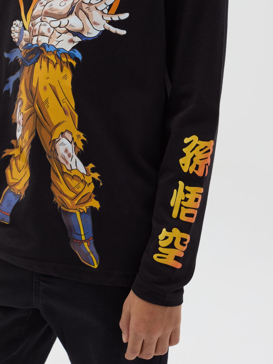 T-shirt a maniche lunghe con stampa Goku _1