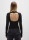 Black high-neck bodysuit in lurex regular fit with open back_2