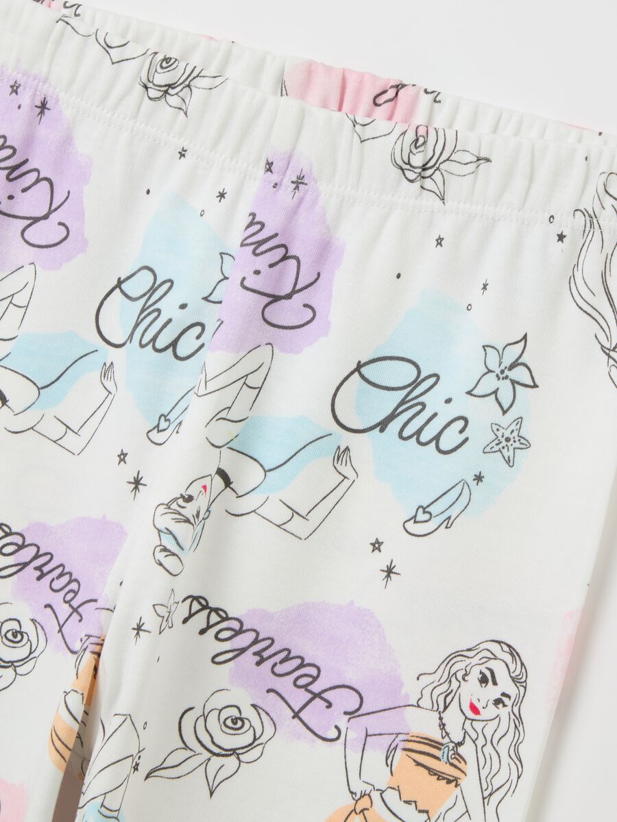 Pigiama in cotone bio con stampa Principesse _3