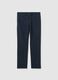 Slim Fit Blue Cotton Chino Trousers_4